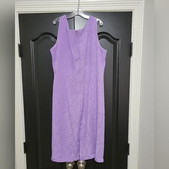 Purple tank dress with matching suit jacket - Picture 8 of 11